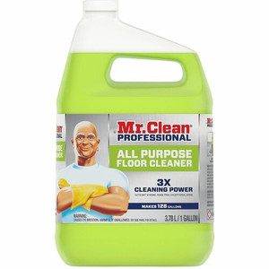 Mr. Clean Professional Finished Floor Cleaner - For Tile - Liquid - 128 fl oz (4 quart) - Residue-free - Yellow - (PGC02621)