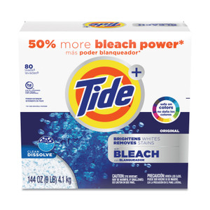 Tide Laundry Detergent with Bleach, Tide Original Scent, Powder, 144 oz Box, 2/Carton (PGC84998CT) View Product Image