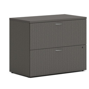 HON Mod HLPLLF3620L2 Lateral File - 29" Height x 36" Width x 20" Depth - 2 - Finish: Slate Teak