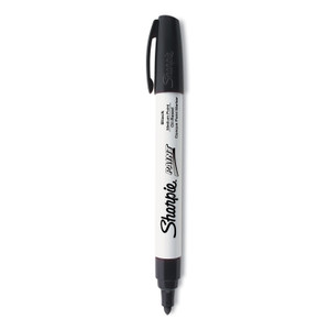 Sharpie Permanent Paint Marker, Medium Bullet Tip, Black