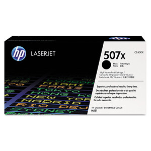 HP 507X, (CE400X) High-Yield Black Original LaserJet Toner Cartridge HP 507X, (CE400X) High-Yield Black Original LaserJet Toner Cartridge