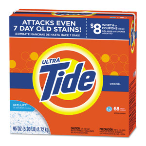 Tide HE Laundry Detergent, Original Scent, Powder, 95 oz Box, 3/Carton (PGC84997) View Product Image