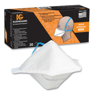 KleenGuard N95 Respirator, Regular Size, 20/Box (KCC53899) View Product Image