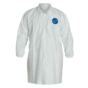 Tyvek Lab Coat Snap Front- Elastic Wrists (251-Ty211S-L) View Product Image