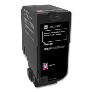 Lexmark 74C1SM0 Return Program Unison Toner, 7,000 Page-Yield, Magenta (LEX74C1SM0) View Product Image