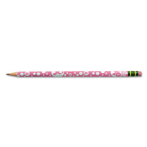 Ticonderoga Breast Cancer Awareness Woodcase Pencil, HB (#2), Black Lead, Pink Barrel, Dozen View Product Image