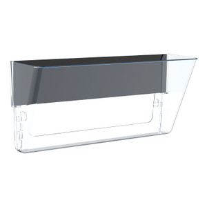 Storex Unbreakable Magnetic Wall File, Legal/Letter Size, 16" x 4" x 7", Clear