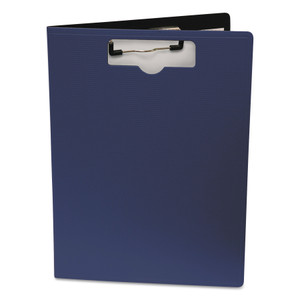 Mobile OPS Portfolio Clipboard with Low-Profile Clip, Portrait Orientation, 0.5" Clip Capacity, Holds 8.5 x 11 Sheets, Blue