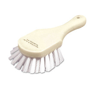 AbilityOne 7920000610038, SKILCRAFT All-Purpose Scrub Brush, White Nylon Bristles, 3" Brush, 1.25" Nylon Bristles, Plastic Block (NSN0610038) View Product Image