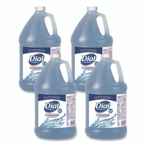 Dial Professional Antibacterial Liquid Hand Soap, Spring Water Scent, 1 gal, 4/Carton