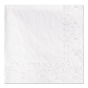 Hoffmaster Beverage Napkins, 2-Ply 9 1/2 x 9 1/2, White, Embossed, 1000/Carton