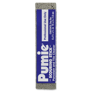 United States Pumice Company Scouring Pumice Stick, 6"x3/4"x1-1/4", 12/PK, Gray (UPMJAN12) View Product Image