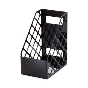 Universal Recycled Plastic Large Magazine File, 6.25 x 9.5 x 11.88, Black