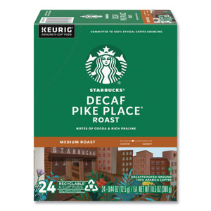 Starbucks Pike Place Decaf Coffee K-Cups Pack, 24/Box (SBK011111161) View Product Image