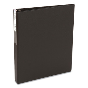 Avery Economy Non-View Binder with Round Rings, 3 Rings, 1" Capacity, 11 x 8.5, Black, (4301)