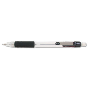 Zebra Z-Grip Mechanical Pencil, 0.7 mm, HB (#2), Black Lead, Clear/Black Barrel, 24/Pack View Product Image