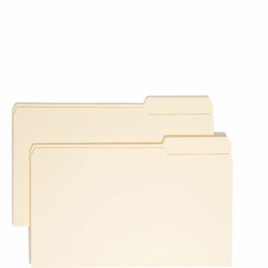 Smead 1/3 Tab Cut Legal Recycled Top Tab File Folder - 8 1/2" x 14" - 3/4" Expansion - Top Tab Location - Third Tab Position - 11 pt. - (SMD15333)
