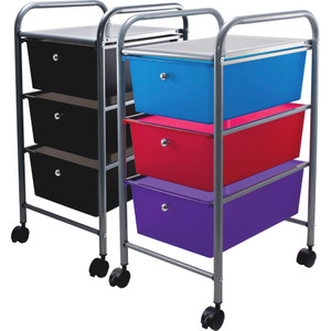 Portable Drawer Organizer, 13w X 15.38d X 25.88h, Smoke/matte Gray (AVT34006) View Product Image