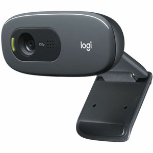 Logitech C270 Webcam - 30 fps - Black - USB 2.0 - 1 Each - 3 Megapixel Interpolated