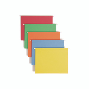 Smead Colored Hanging File Folders with 1/5 Cut Tabs, Letter Size, 1/5-Cut Tabs, Assorted Bright Colors, 25/Box