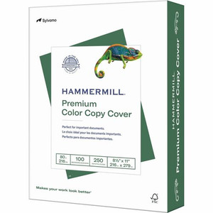 Hammermill Premium Color Copy Cover - White - 100 Brightness - Letter - 8 1/2" x 11" - 80 lb Basis Weight