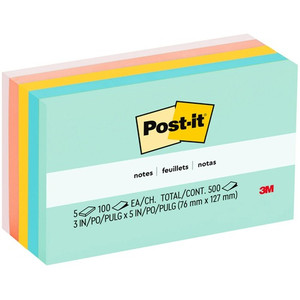 NOTE;POST-IT;3X5;5PK;AST - (MMM655AST)