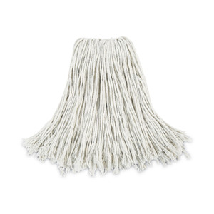 Boardwalk Cut-End Wet Mop Head, Cotton, No. 24, White 12/Carton (BWK2024CCT) View Product Image