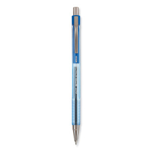 Pilot Better Ballpoint Pen, Retractable, Medium 1 mm, Blue Ink, Translucent Blue Barrel, Dozen