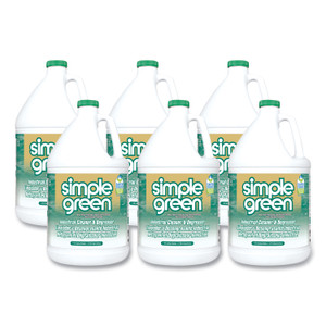 Simple Green Industrial Cleaner and Degreaser, Concentrated, 1 gal Bottle, 6/Carton