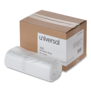 Universal High-Density Shredder Bags, 40-45 gal Capacity, 100/Box (UNV35946) View Product Image