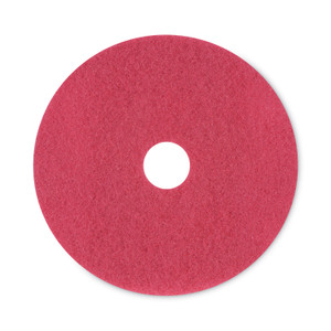 Boardwalk Buffing Floor Pads, 20" Diameter, Red, 5/Carton (BWK4020RED) View Product Image