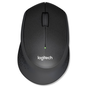 Logitech M330 Silent Plus Mouse, 2.4 GHz Frequency/33 ft Wireless Range, Right Hand Use, Black (LOG910004905) View Product Image