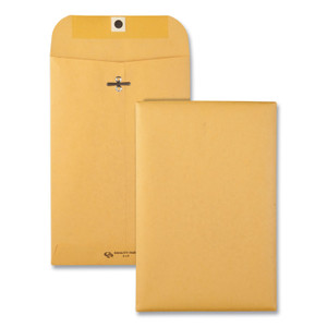 Quality Park Clasp Envelope, 32 lb Bond Weight Kraft, #1, Square Flap, Clasp/Gummed Closure, 6 x 9, Brown Kraft, 100/Box