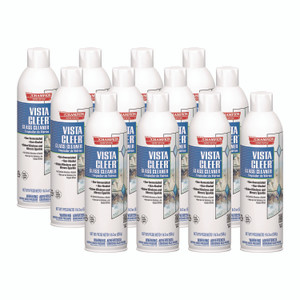 Chase Products Vista Cleer Ammonia-free, Clean Scent, 20 oz Aerosol Spray, 12/Carton