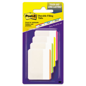 Post-it Tabs Lined Tabs, 1/5-Cut, Assorted Bright Colors, 2" Wide, 24/Pack