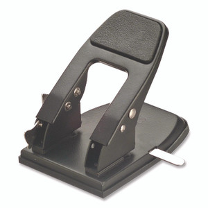 Officemate 90082 Heavy Duty 2-Hole Punch with Padded Handle, 50 Sheet Capacity - 2 Punch Head(s) - 50 Sheet of 20lb Paper - 1/4" Punch Size - Steel - 6.8" Width x 5" Height
