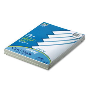 Pacon Array Card Stock, 65 lb Cover Weight, 8.5 x 11, White, 100/Pack