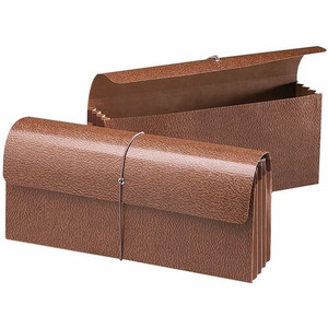 Smead Recycled File Wallet - 12" x 5" - Capacity3 1/2" Expansion - Redrope - 30% Recycled