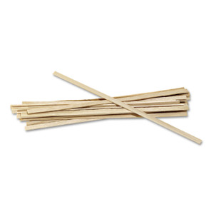 AmerCareRoyal Wood Coffee Stirrers, 5.5", 10,000/Carton