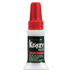 Krazy Glue All Purpose Brush-On Krazy Glue, 0.17 oz, Dries Clear (EPIKG92548R) View Product Image