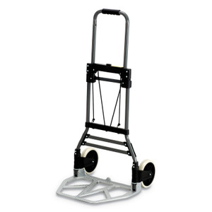 Safco Stow-Away Collapsible Medium Hand Truck, 275 lb Capacity, 19 x 17.75 x 38.75, Aluminum (SAF4062) View Product Image