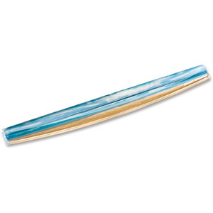Fellowes Microban Photo Gel Keyboard Wrist Rest - Sandy Beach - 0.75" Height x 18.56" Width x 2.31" Depth - Multicolor, Transparent - Rubber, Gel - Stain Resistant, Skid Proof