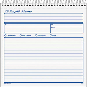 Tops Rapid Memo Book, Carbonless, 2-Part, 8-1/2"x7-3/4" (TOP4151) View Product Image