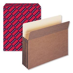 Smead Redrope Drop Front File Pockets, 3.5" Expansion, Letter Size, Redrope, 25/Box (SMD73224) View Product Image