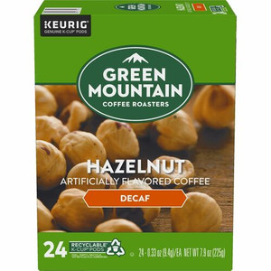 Green Mountain Coffee K-Cup, Pod Hazelnut Decaf Coffee, Keurig Single-Serve K-Cup pods, Light Roast, 24 Count - Compatible with Keurig Brewer - Light - K-Cup, Pod - Hazelnut, Decaf - Kosher