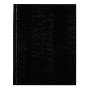 Blueline Executive Notebook, 1-Subject, Medium/College Rule, Black Cover, (150) 9.25 x 7.25 Sheets