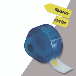 Redi-Tag Arrow Message Page Flags in Dispenser, "Notarize", Yellow, 120 Flags/Dispenser Redi-Tag Arrow Message Page Flags in Dispenser, "Notarize", Yellow, 120 Flags/Dispenser