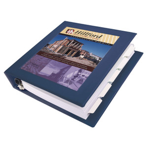 Avery Framed View Heavy-Duty Binders, 3 Rings, 1.5" Capacity, 11 x 8.5, Navy Blue