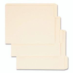 Smead End Tab File Folder, 1/3-Cut Tabs: Assorted, Letter Size, 0.75" Expansion, Manila, 100/Box