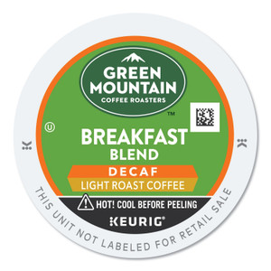 Green Mountain Coffee Breakfast Blend Decaf Coffee K-Cups, 24/Box (GMT7522) View Product Image